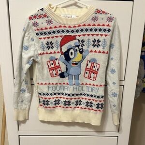 Kids Holiday Sweater with Cartoon Design